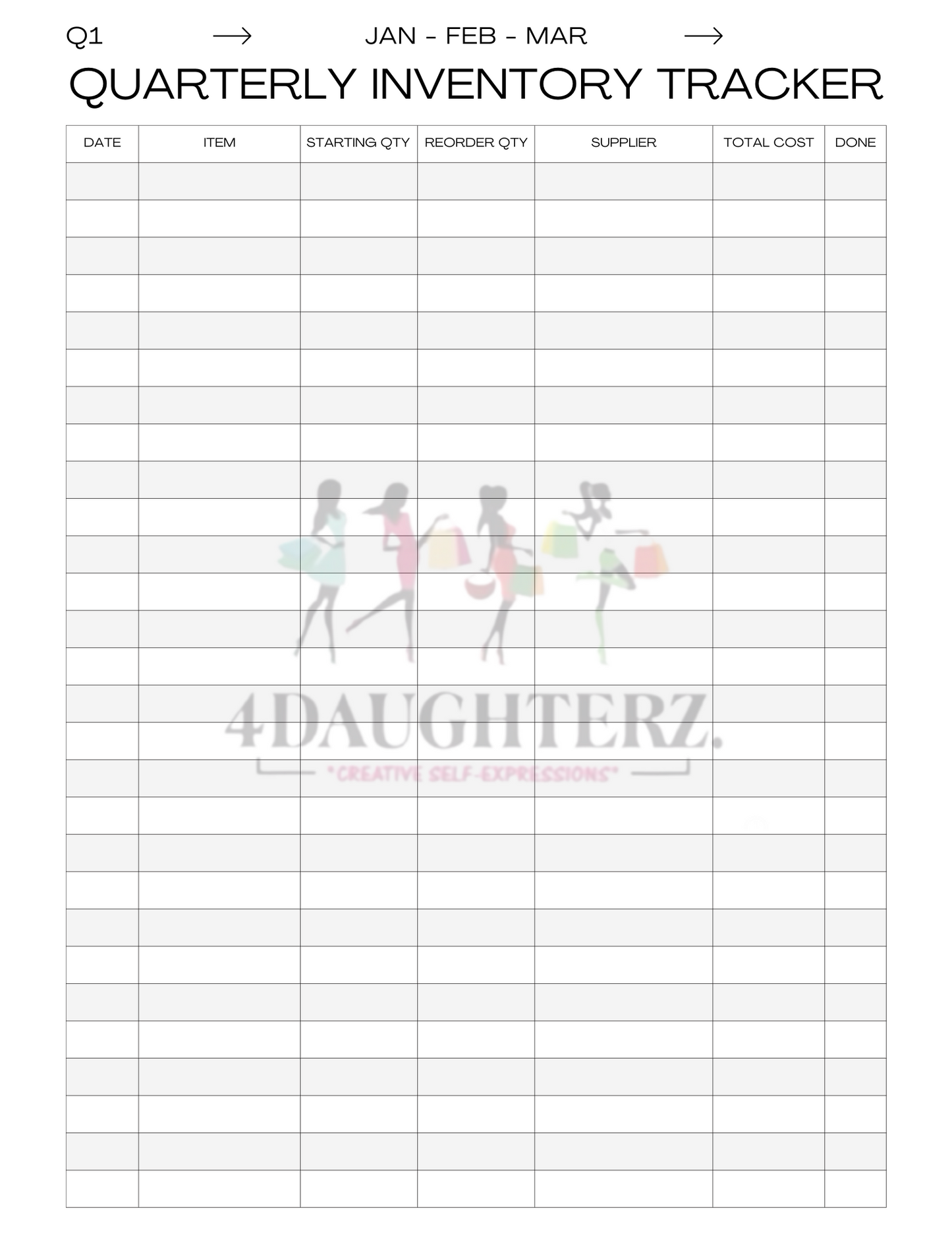 Order Forms & Inventory Tracker Book *Made for You-Printable Download*15 pages*
