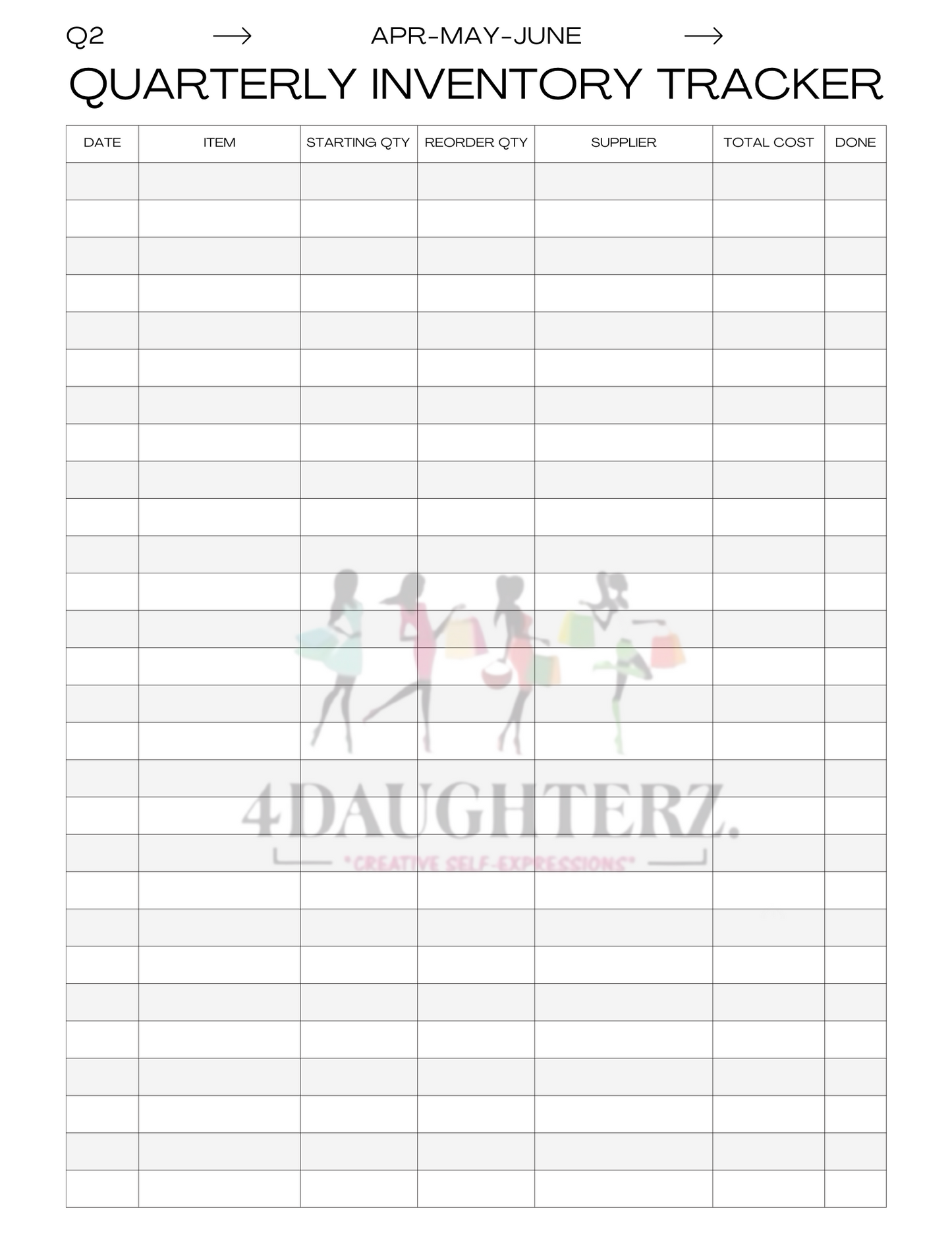Order Forms & Inventory Tracker Book *Made for You-Printable Download*15 pages*