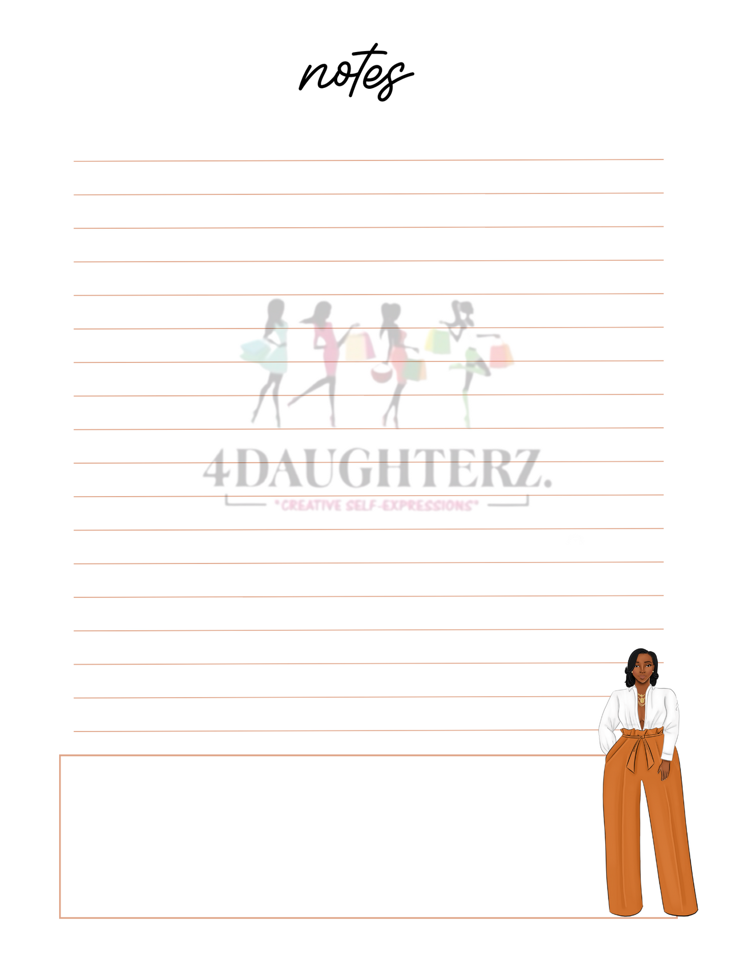 Undated Neutral/Natural Girl Planner *Made for You Printable Download*67 pages