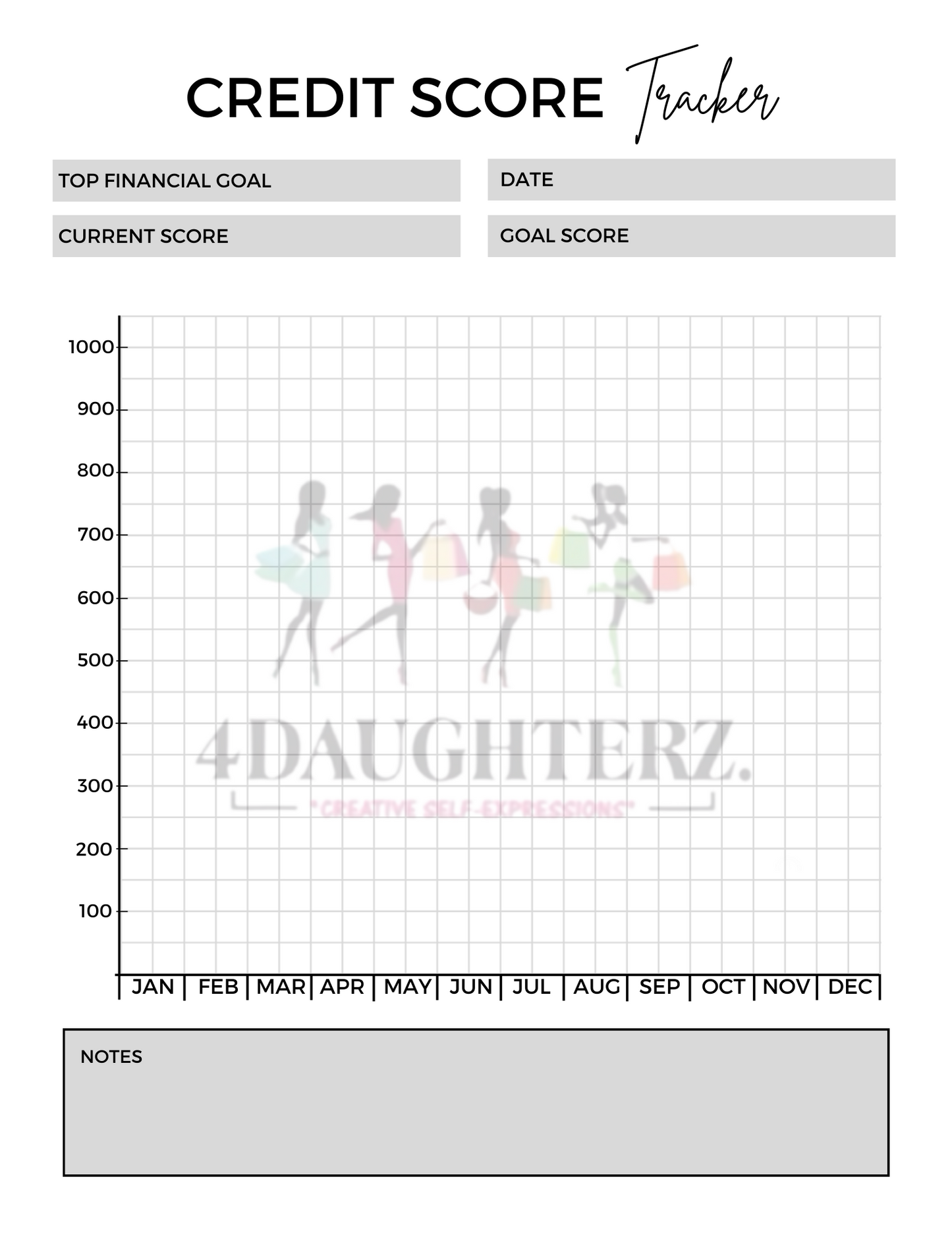 Financial Journal *Made for You-Printable Download *59 pages*