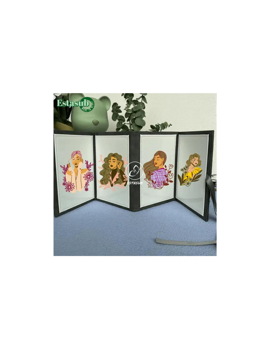 Faux Suede Photo Album w/Ribbon Closure (4 sublimation panels)