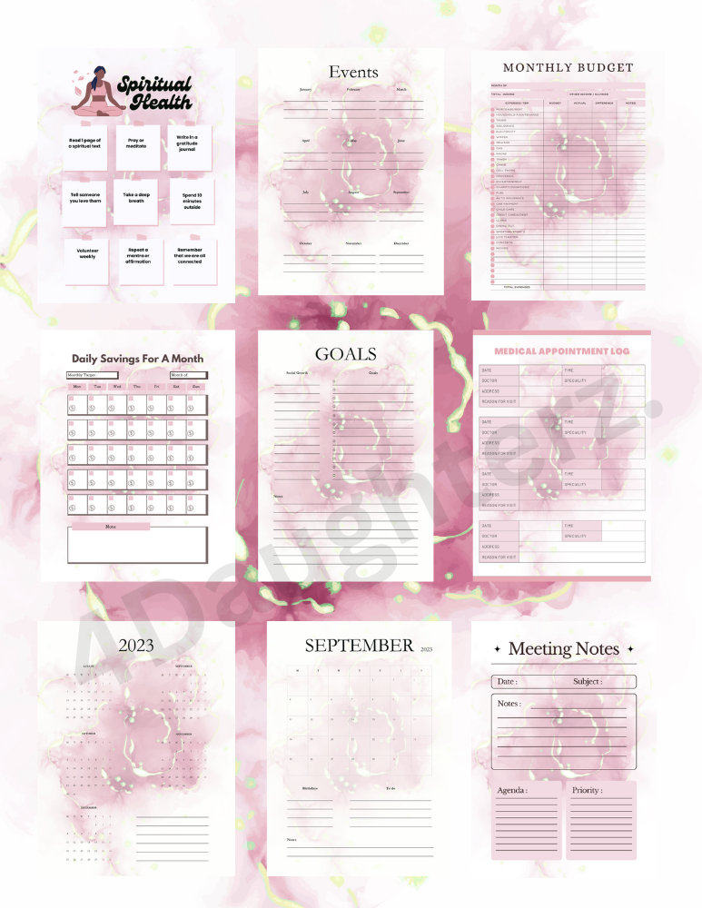 About My Business 2023-2024 Planner * 136 pages (front & back)