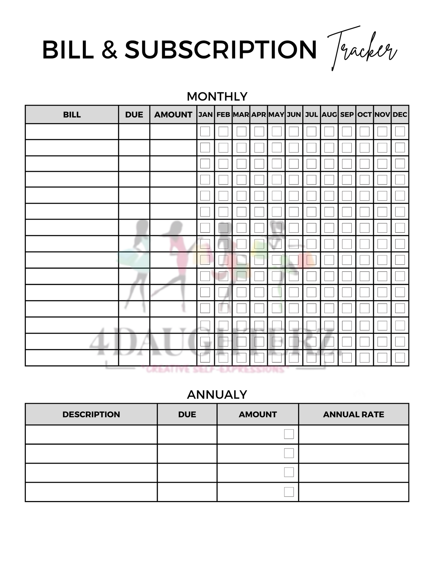 Financial Journal *Made for You-Printable Download *59 pages*