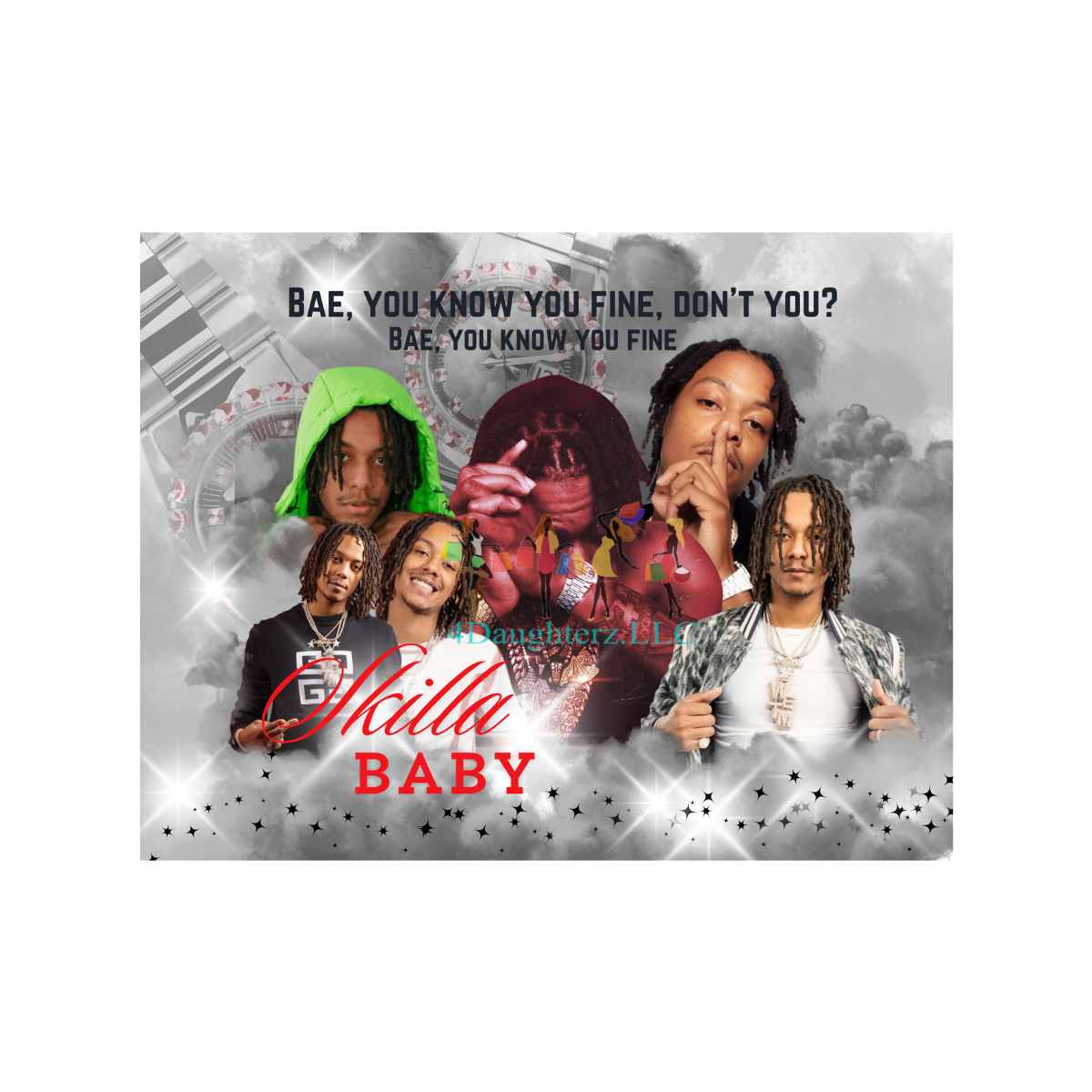 Tray Table Pre-designed prints only *Single Print*