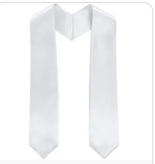 Graduation Stole approximately 72” (Custom)