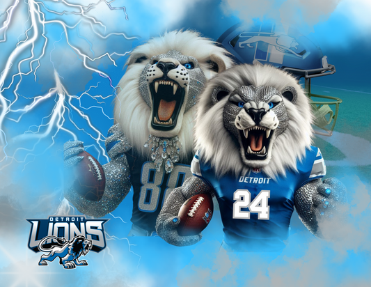 Tray Table Pre-designed downloadable prints A.I. LION DRIP TWINS