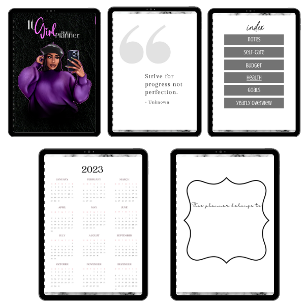 Pretty Girl Digital Planner PLR