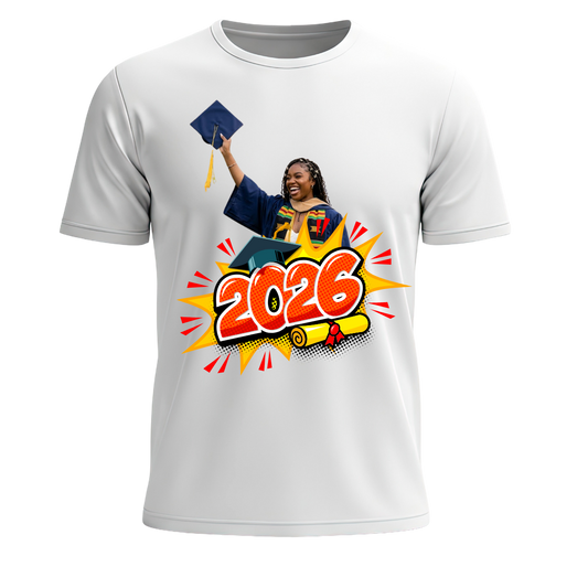 Graduation/Prom-Send-off/Birthday Party (total of Five T-shirt Bundle) *Center Print Tees*