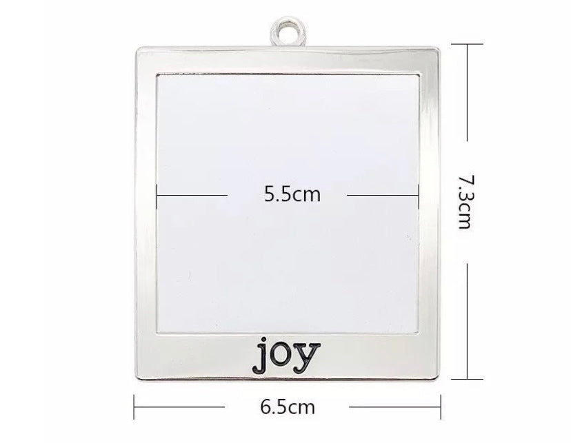 Metal Christmas Tree Ornaments (Photo Frame)