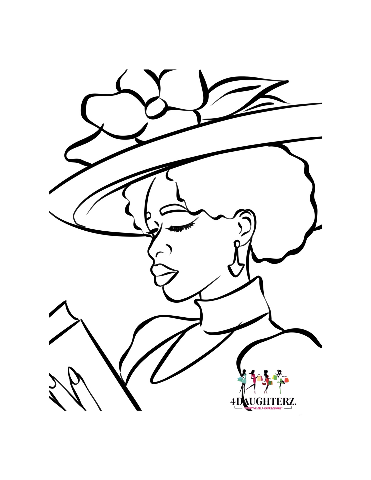 Paint Printables-Church Lady! *PNG DIGITAL DOWNLOAD ONLY*