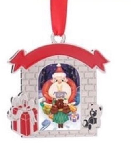 Metal Christmas Ornament (Chimney)