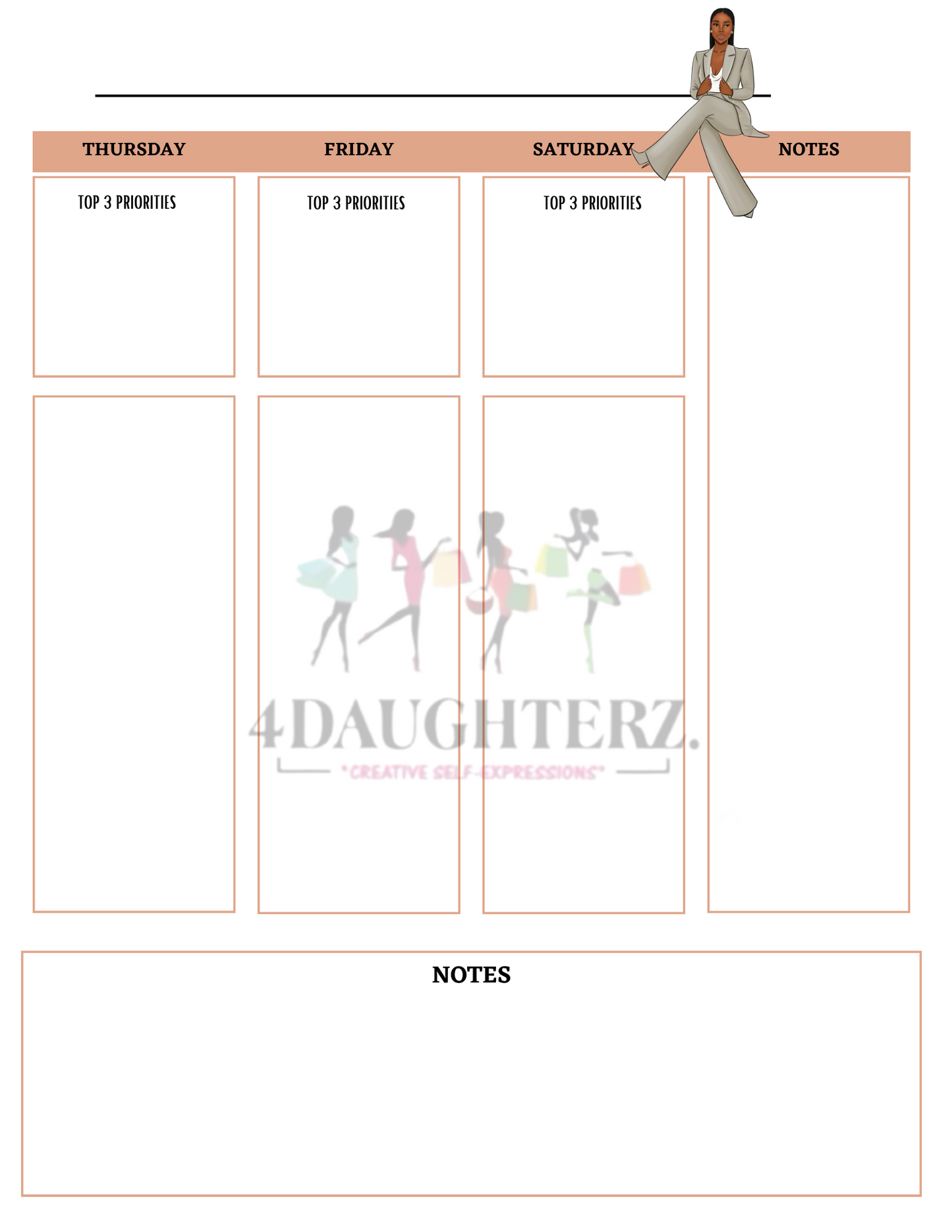 Naturally Neutral Undated Planner *Made for You-Printable Download* 134 pages