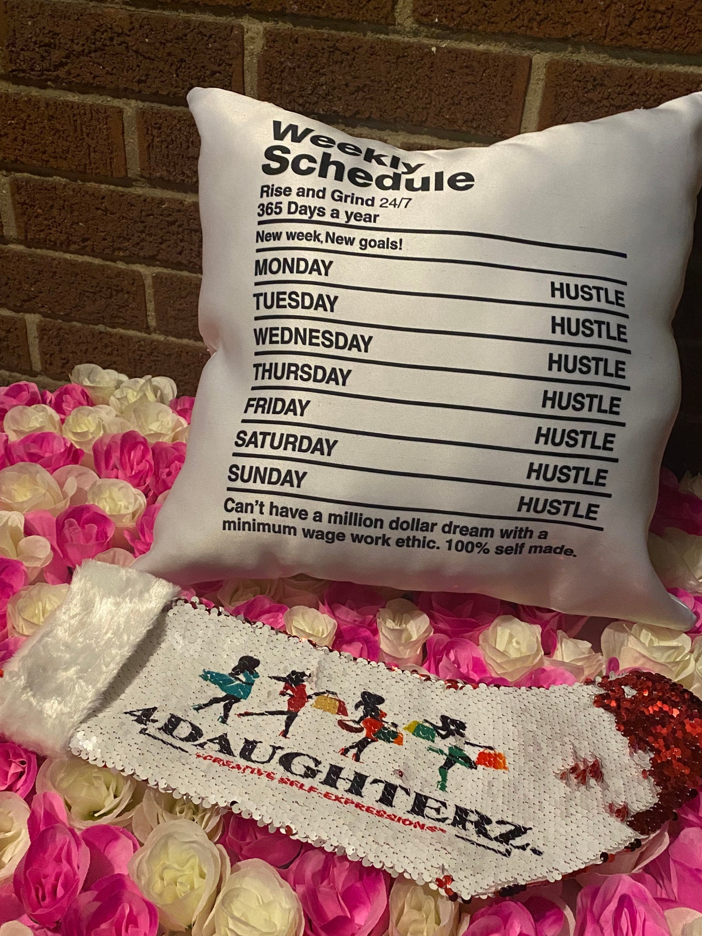 Pillow Covering-Double-sided White Satin 100% Polyester