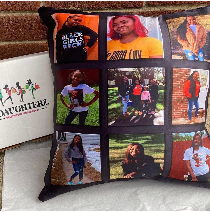 9 panel satin sublimation pillow cover 14.5x14.5 *Sublimation Blank*