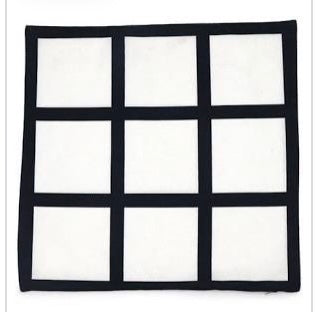9 panel satin sublimation pillow cover 14.5x14.5 *Sublimation Blank*