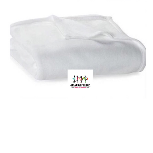 100% Velvet Sublimation baby blanket-white Ivory