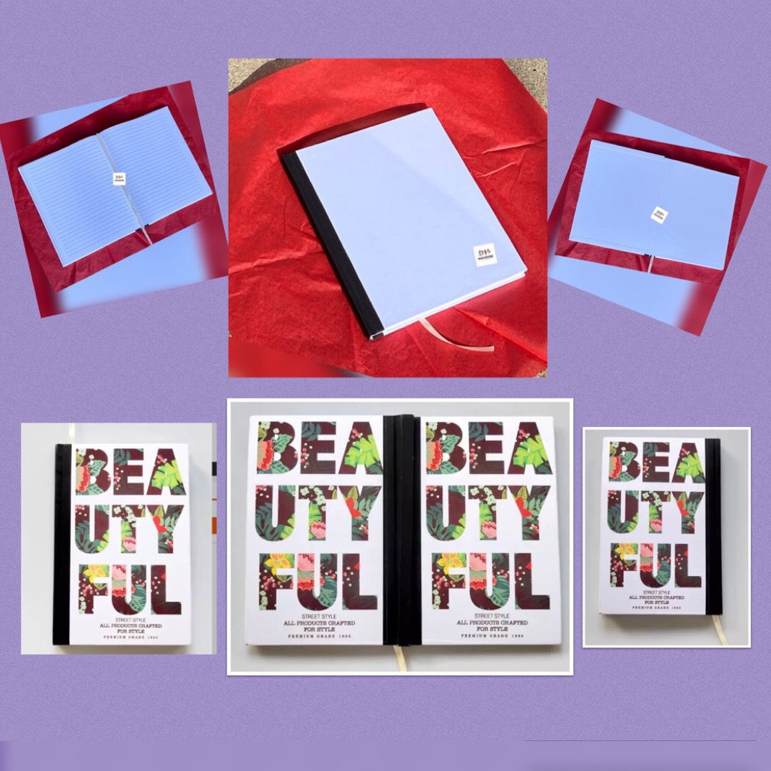 Fabric/Hard Cover Sublimation lined notebook 8x11 *Sublimation Blank*