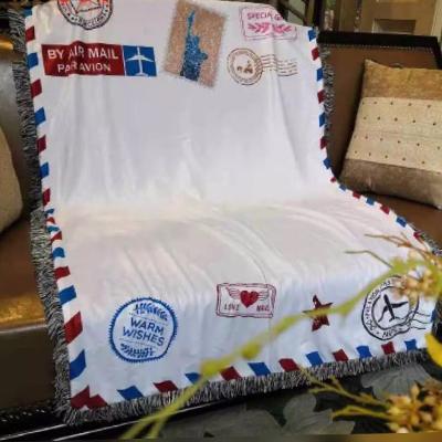 Sublimation printable postal blanket for dye sublimation