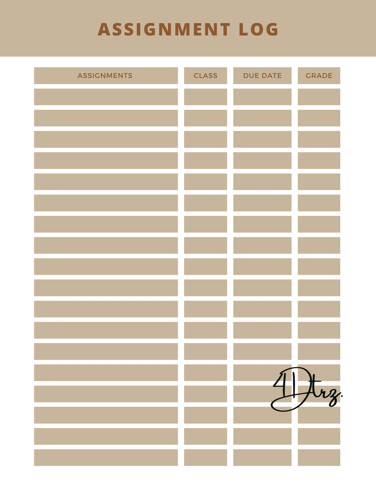 My Presence Matters Student Academic Planner (90+ pages)