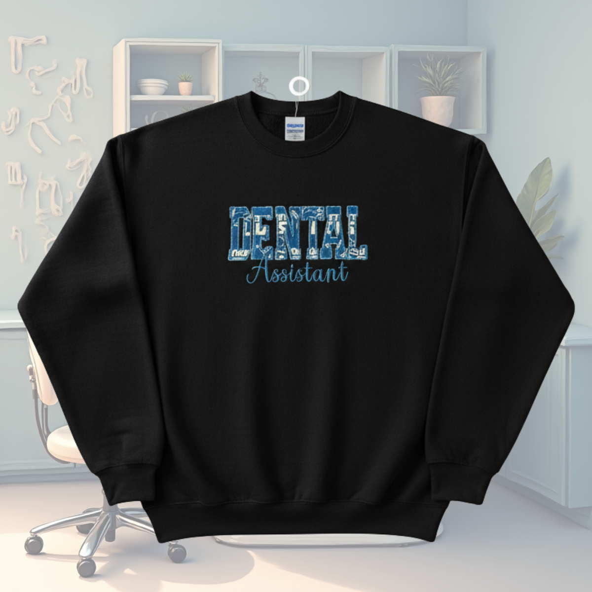 Embroidered Career Sweatshirt *Fabric Applique*