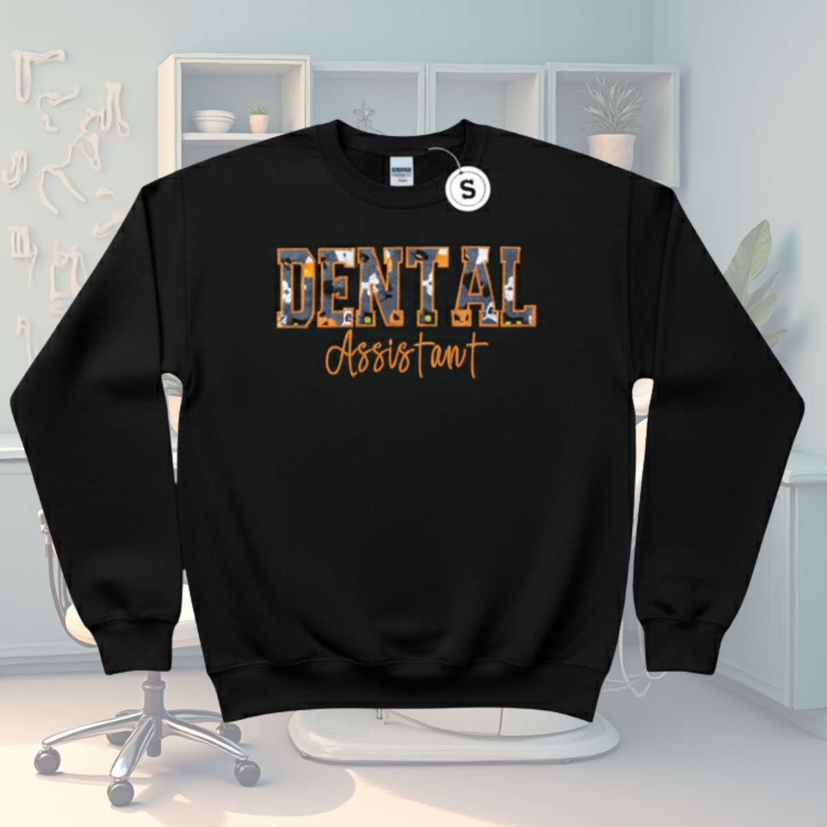 Embroidered Career Sweatshirt *Fabric Applique*