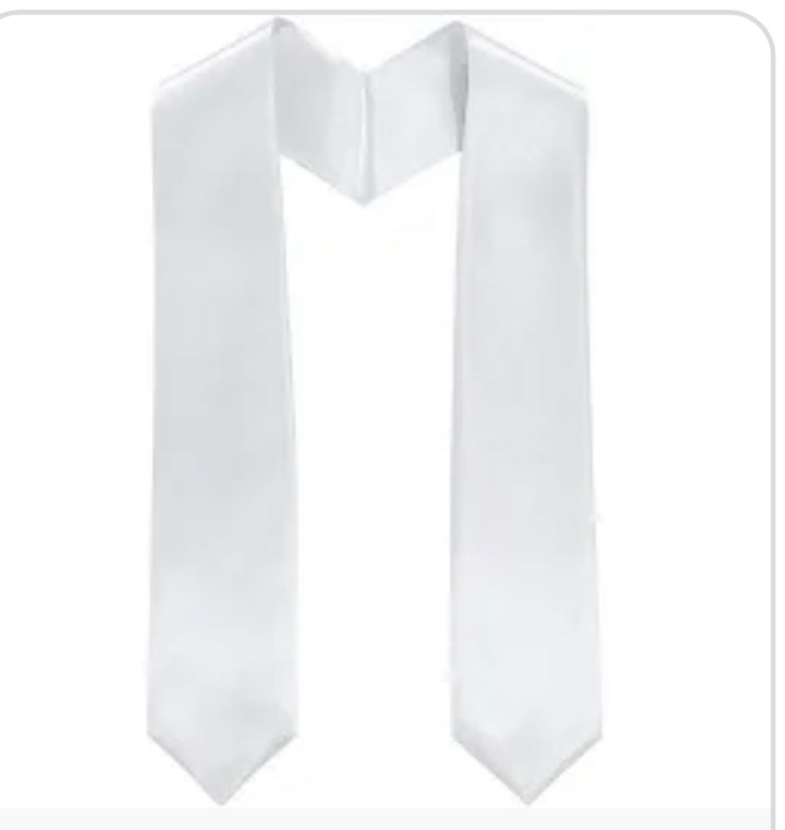 Graduation Stole approximately 72” (Custom)