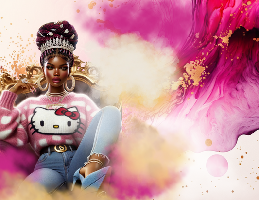 Tray Table Pre-designed downloadable prints HK SWEATER PRINCESS