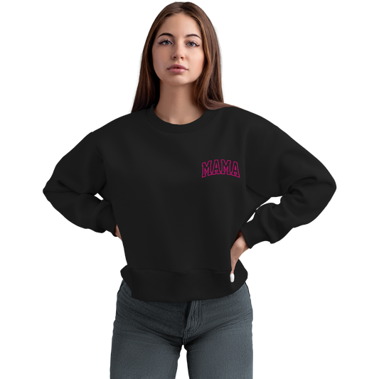 MAMA (Left Side embroidery) Crew neck