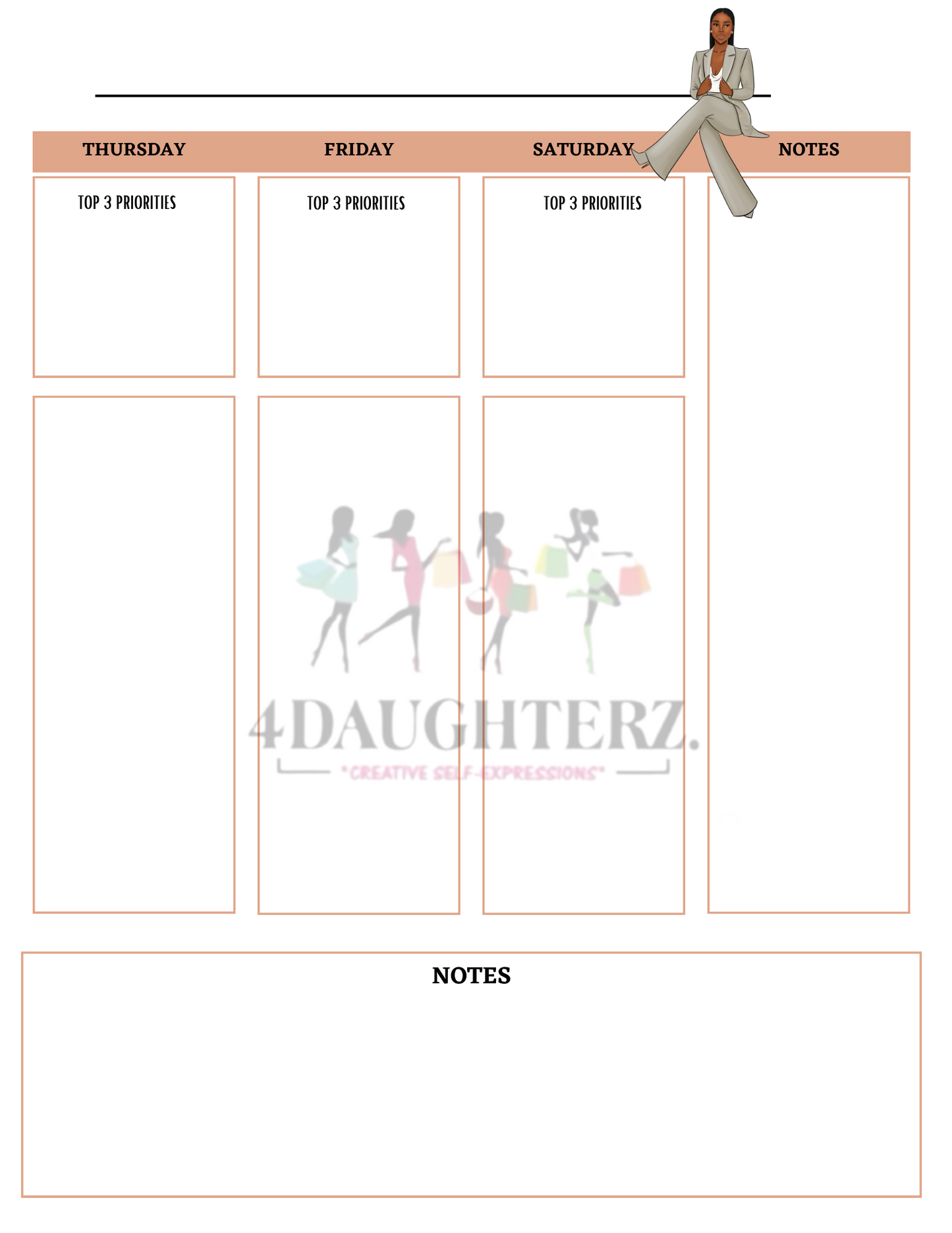 Naturally Neutral Undated Planner * 134 pages 8x11