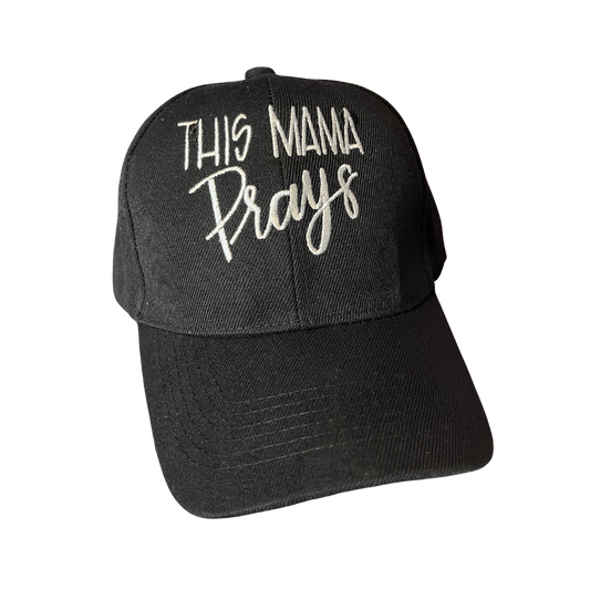 This MAMA Prays Velcro back ballcap