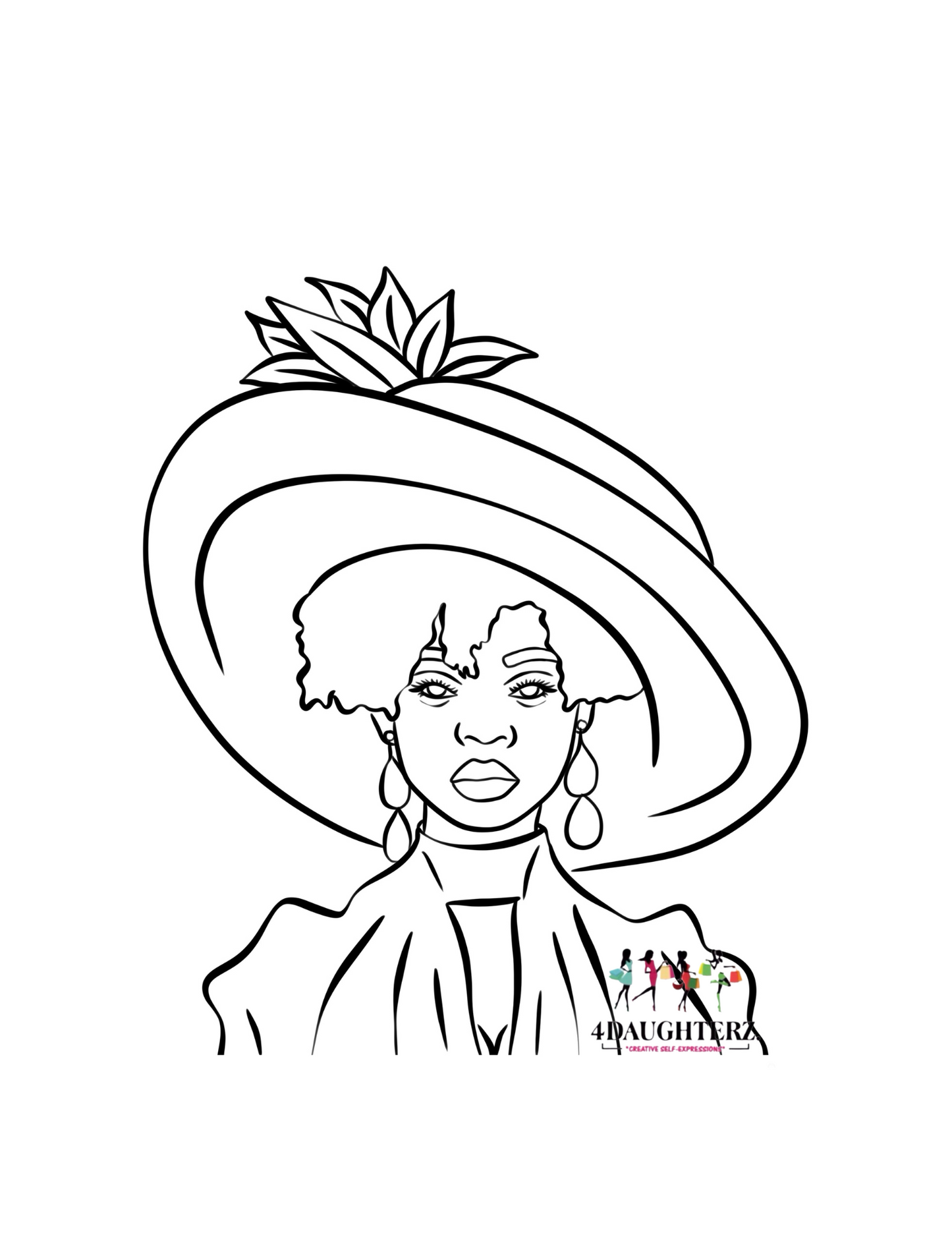 Paint Printables-Church Lady! *PNG DIGITAL DOWNLOAD ONLY*