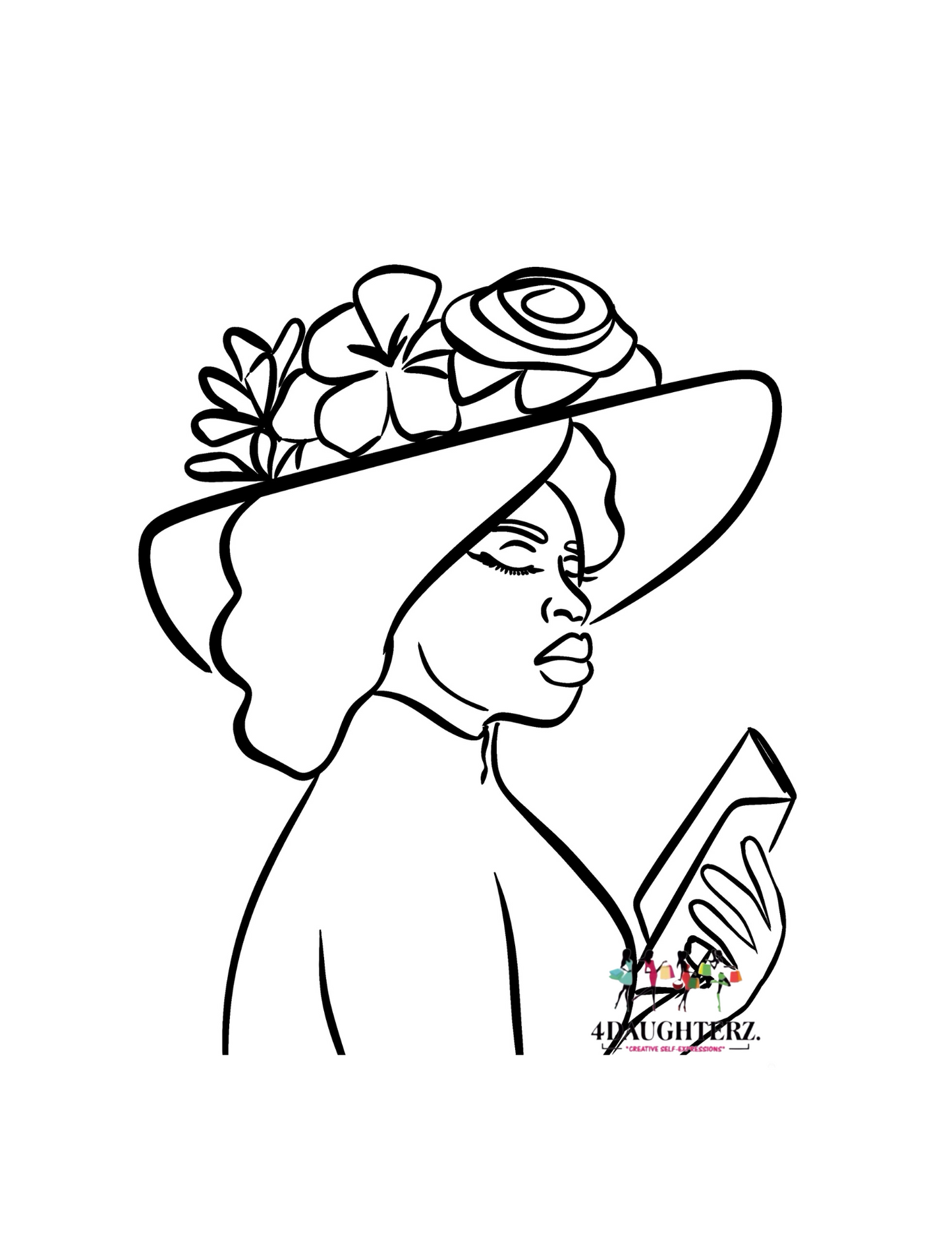 Paint Party Printables-Church Lady! *PNG DIGITAL DOWNLOAD ONLY*
