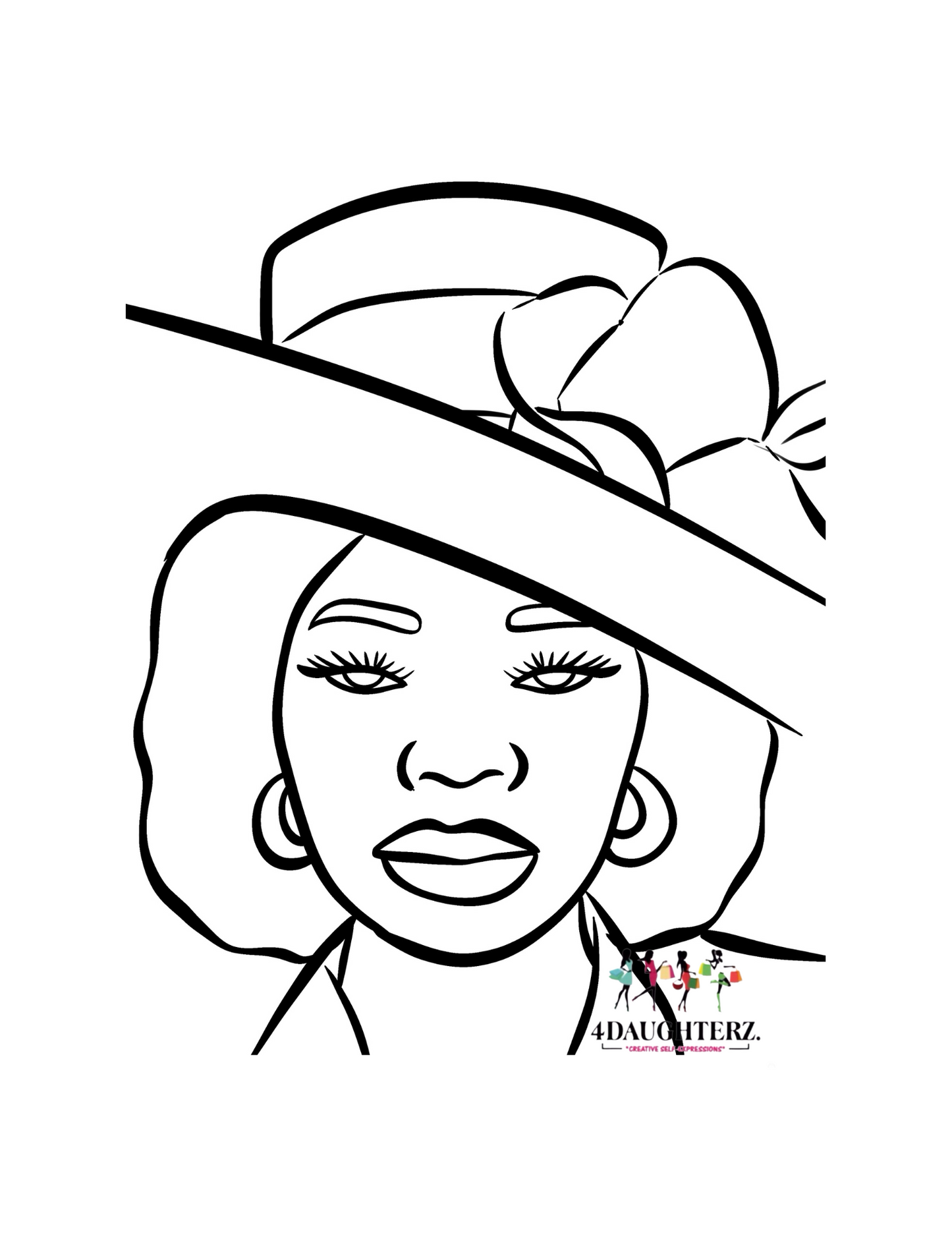 Paint Printables-Church Lady! *PNG DIGITAL DOWNLOAD ONLY*
