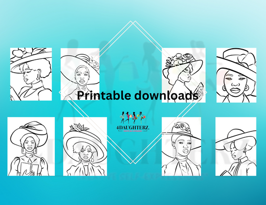 Paint Printables-Church Lady! *PNG DIGITAL DOWNLOAD ONLY*