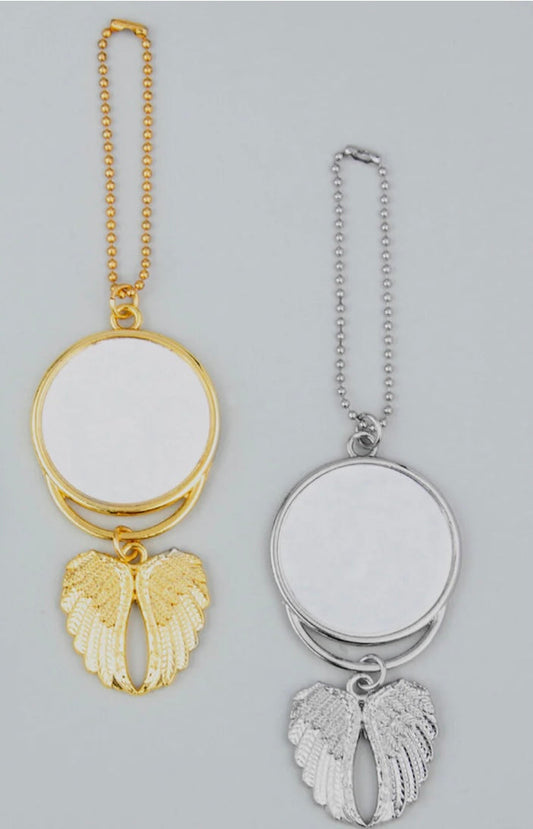 Angel Wings Car Hanger_double-sided     *Sublimation Blank*