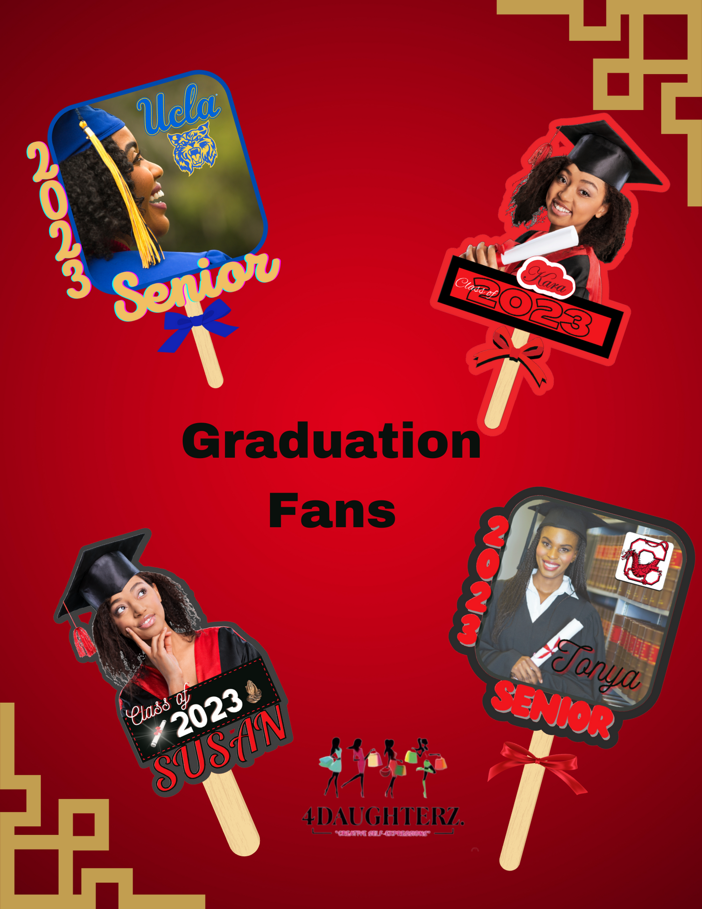 Designing Graduation Fans in Canva & Silhouette! *Instructional Digital Download/Videos*