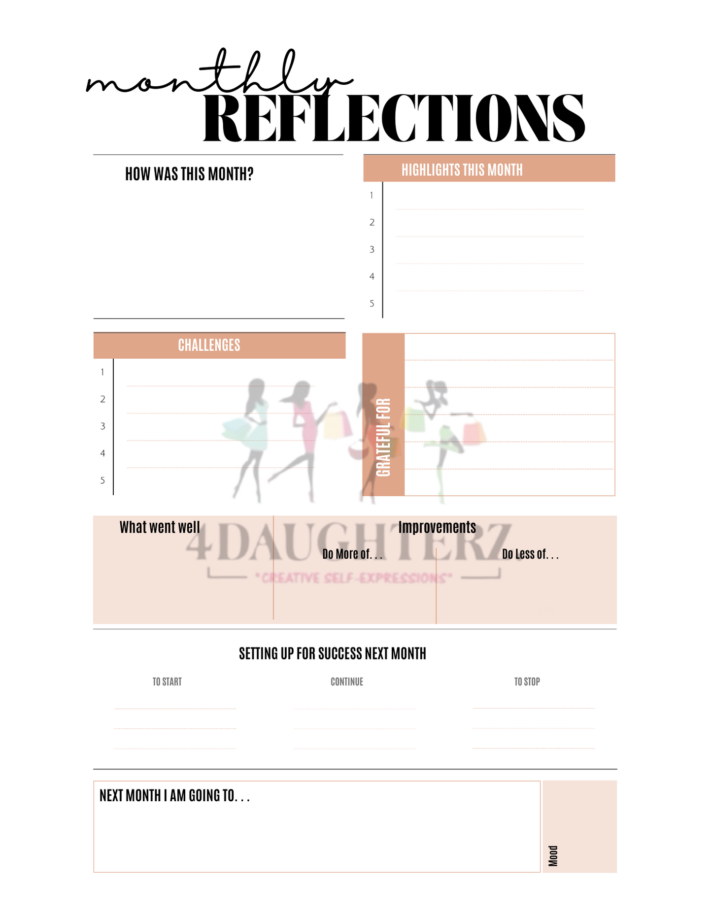 Naturally Neutral Undated Planner *Made for You-Printable Download* 134 pages