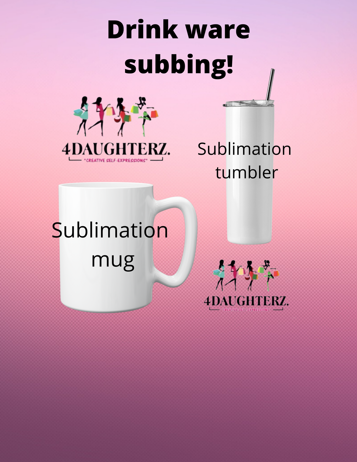Subbing a mug and tumbler 101 (in person) 1:1 class