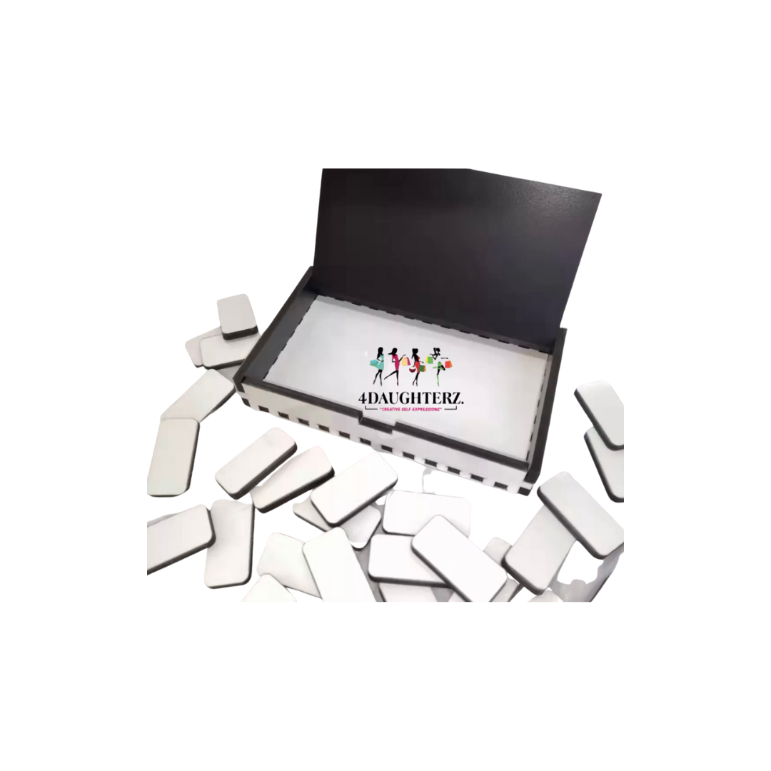 Double-sided Dominoes w/box-mdf     *Sublimation Blank*